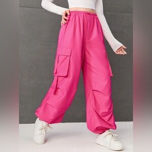 Hot pink Cargo pants